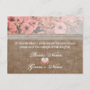 Invitations de mariage Petunia