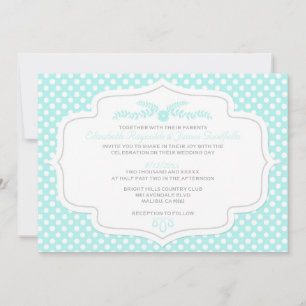 Invitations de mariage Poka Dot