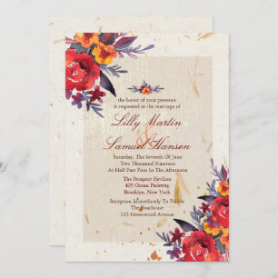 Invitations de mariage pour l'automne