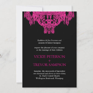 Invitations de mariage pour lustre classique