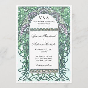 Invitations de mariage pour tous dans le jardin en