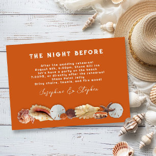 Invitations de mariage Rehearsal Beach Party