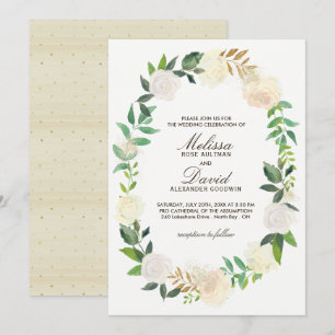 Invitations de mariage romantique en bois