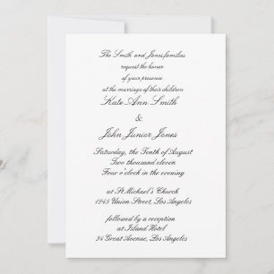 Invitations de mariage rustique
