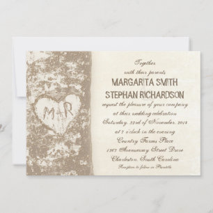 Invitations de mariage rustique
