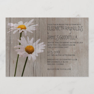 Invitations de mariage rustique