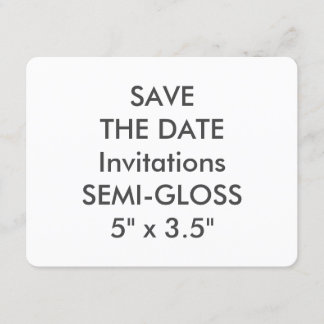 Invitations de mariage SEMI-GLOSS 110 lb 5,5 po x 