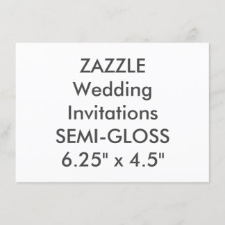 Invitations de mariage SEMI-GLOSS 110 lb 6,25 po x