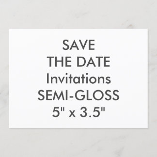 Invitations de mariage SEMI-GLOSS 110lb 7 pouces x