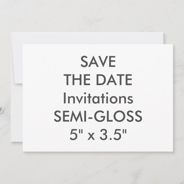 Invitations de mariage SEMI-GLOSS 110lb 7 pouces x (Devant)