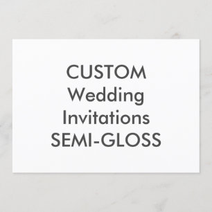Invitations de mariage SEMI-GLOSS 110lb 7 pouces x