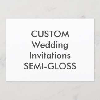 Invitations de mariage SEMI-GLOSS 110lb 7 pouces x