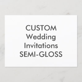 Invitations de mariage SEMI-GLOSS 110lb 7 pouces x