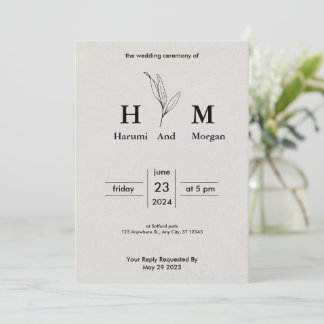 Invitations de mariage simples et abordables