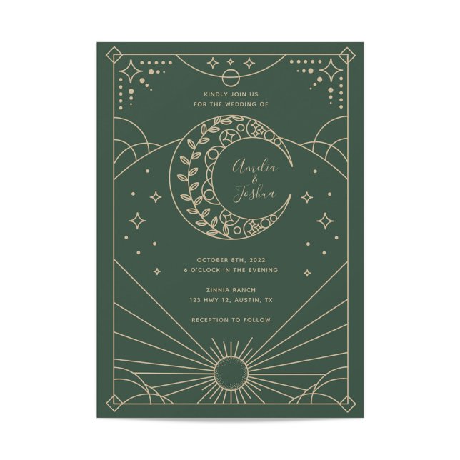 Invitations de mariage Stardust (Créateur téléchargé)