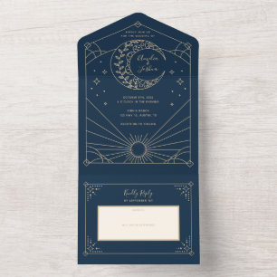 Invitations de mariage Stardust