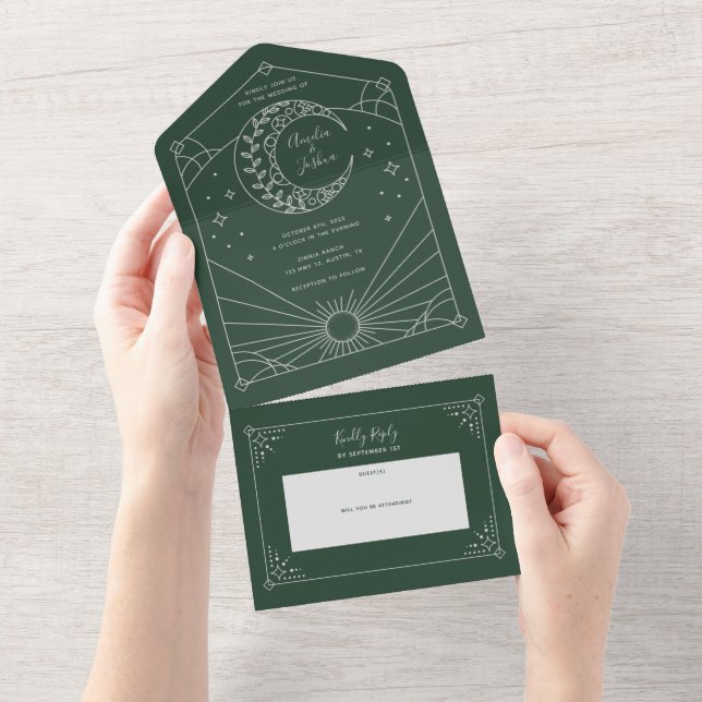 Invitations de mariage Stardust (Déchirure)