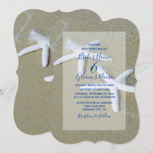 Invitations de mariage Starfish Beach