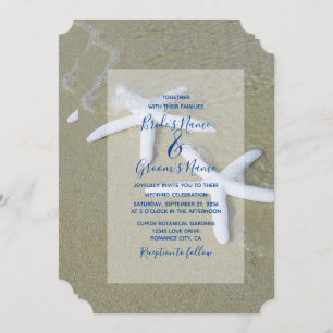 Invitations de mariage Starfish Beach