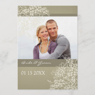 Invitations de mariage Vintage Floral