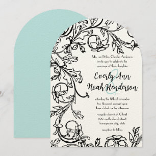 Invitations de mariage vintage Vintage Floral