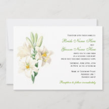 Invitations de mariage vintages aux fleurs blanche