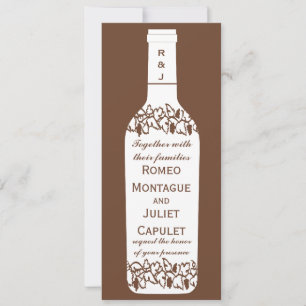 Invitations de mariage viticole