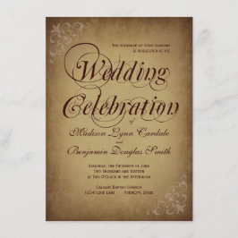 Invitations de Mariages campagnards rustiques en p