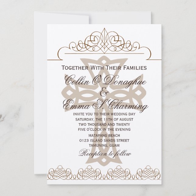 Invitations de mariages croisés (Devant)