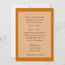 Invitations de mariages de automne chrétiens des b