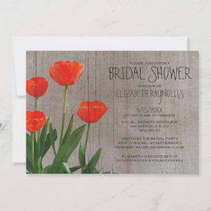 Invitations de mariées de tulipes russes