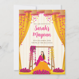 Invitations de Mayoun Invitations de Haldi Invitat