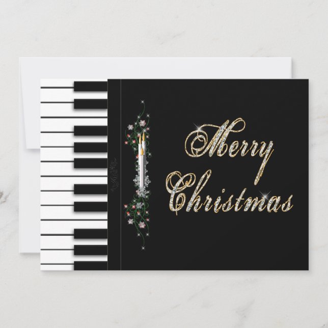 Invitations de musique de Noël - Piano - Musique (Devant)