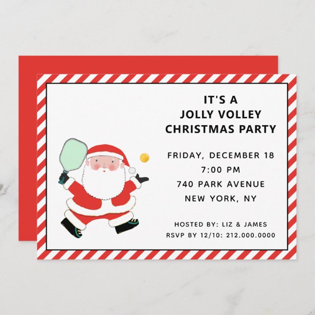 Invitations de Noël (Devant / Derrière)