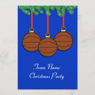 Invitations de Noël au softball de Fastpitch