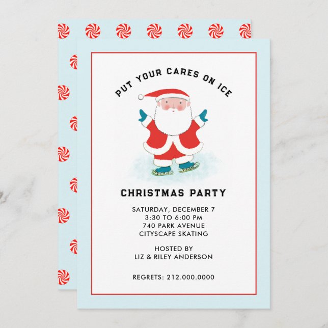 Invitations de Noël créatives (Devant / Derrière)