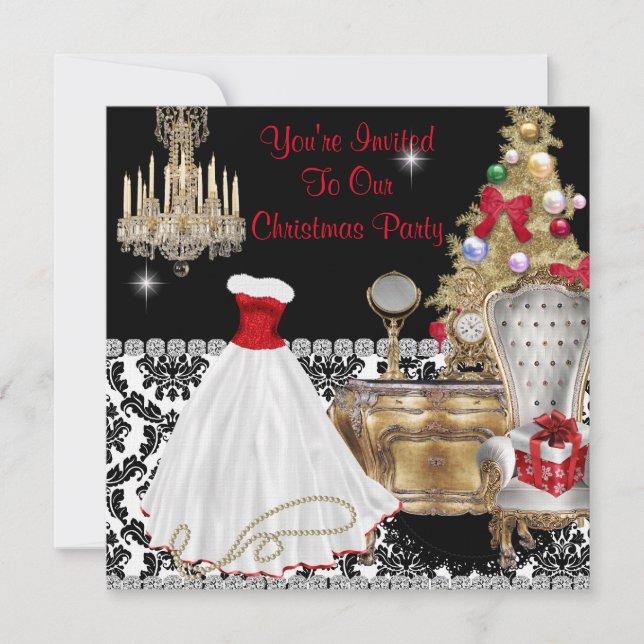 INVITATIONS DE NOËL DE GLAMOR (Devant)