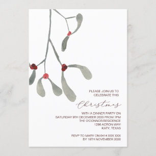 Invitations de Noël et de Noël rustiques