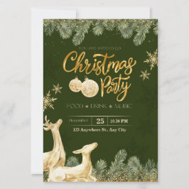Invitations de Noël personnalisées, fête de Noël