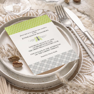 Invitations de papillon Garden Party