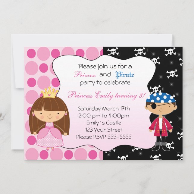 Invitations de partie d'anniversaire de enfant de (Devant)