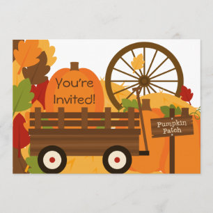Invitations de partie d'automne de correction de