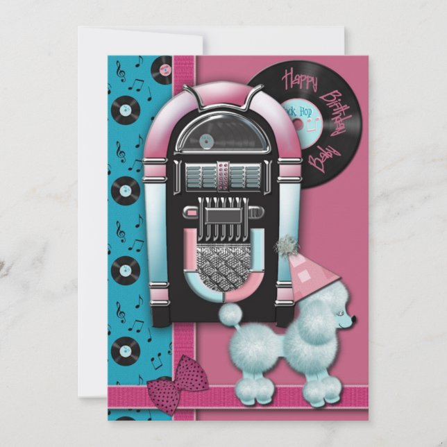 Invitations de partie de bébé de joyeux (Devant)