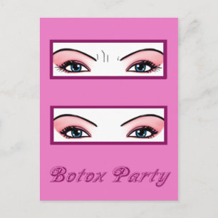 Invitations de partie de botox