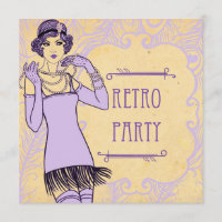 Invitations de partie de fille d'aileron des