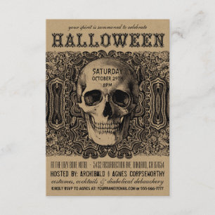 Invitations de partie de Halloween - Steampunk
