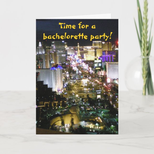 Invitations de partie de Las Vegas Bachelorette (Devant)