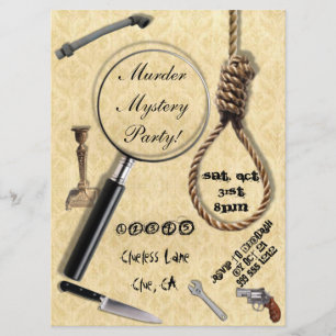 Invitations de partie de meurtre et mystère