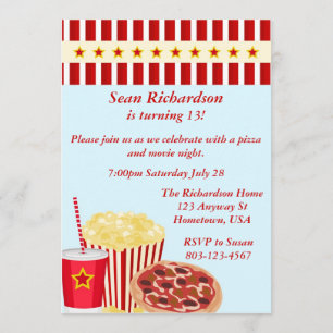 Invitations de partie de Movienight