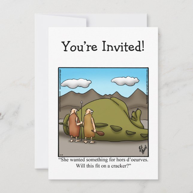 Invitations de parties amusantes (Devant)